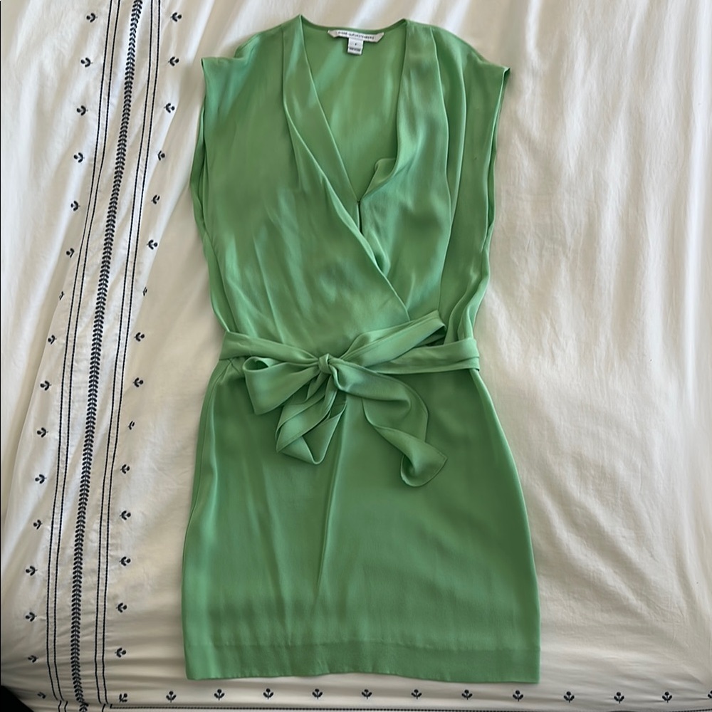 Diane Von Furstenberg Silk Green Dress